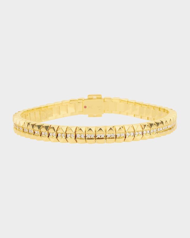 18K Yellow Gold Diamond Petite Obelisco Bracelet